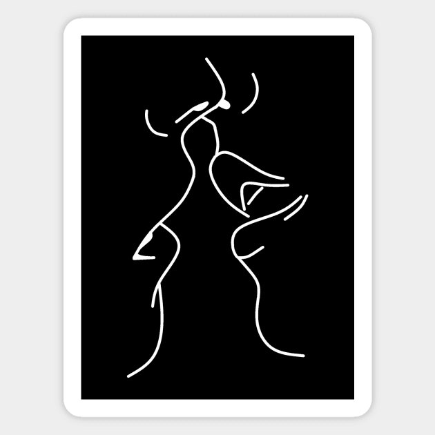 Kissing Lips Magnet by RoanVerwerft